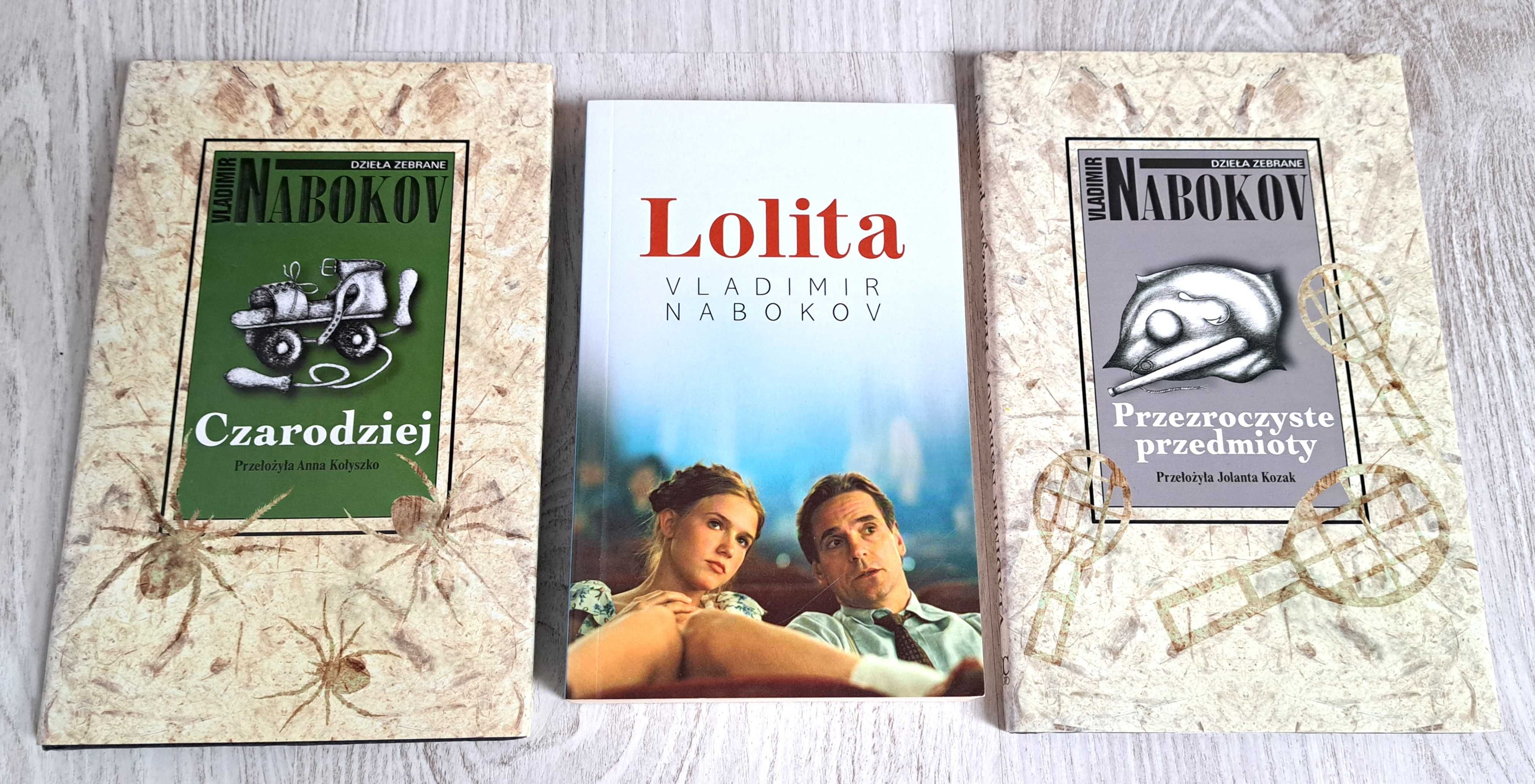 3x Vladimir Nabokov Lolita Przezroczyste przedmioty Czarodziej BDB