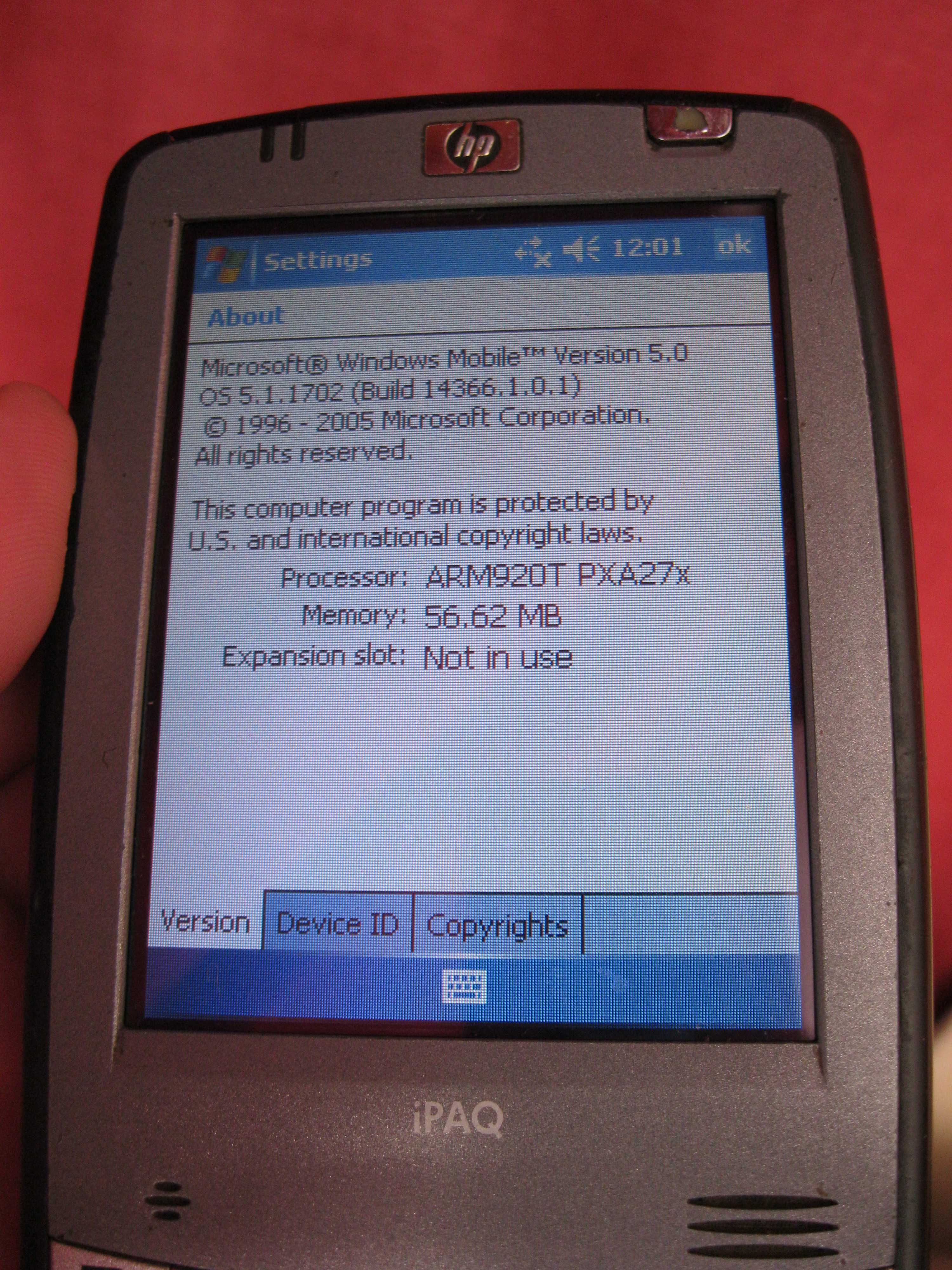 КПК HP iPAQ hx2190 на Windows Mobile 5.0