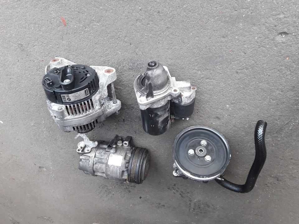 Alternator # Pompa wspom # Rozrusznik # Kompresor klimy # Bmw e46 316