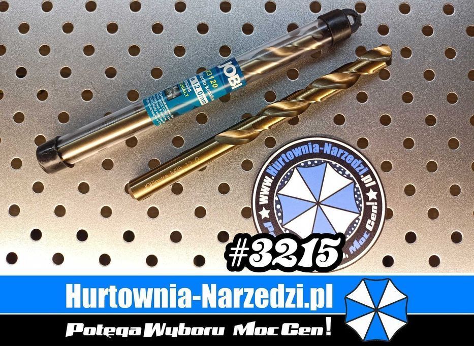 Wiertło kobalt 5% HSS do metalu 12mm JOBIextra X3120 wiertło 12mm