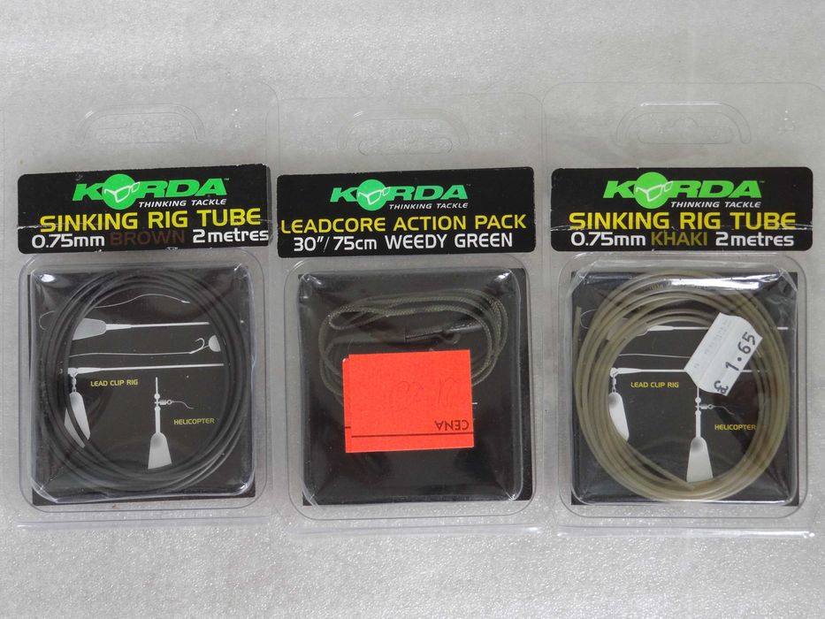KORDA Akcesoria Leadcore Action Pack, Sinking Rig Tube Khaki, Brown