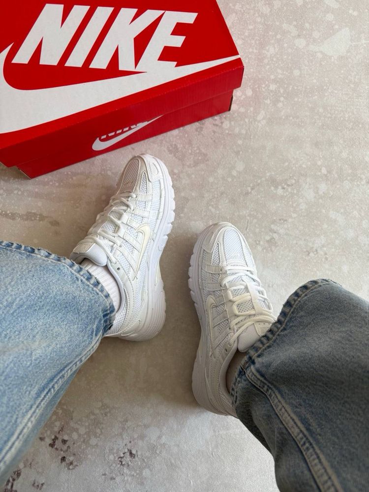 Nike P-6000 Triple White