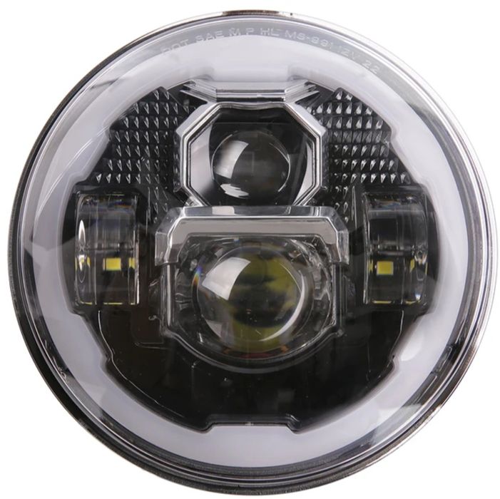 Lampy REFLEKTORY LED DRL Przód 7" 84W Jeep Wrangler JK TJ CJ JL Rubiko