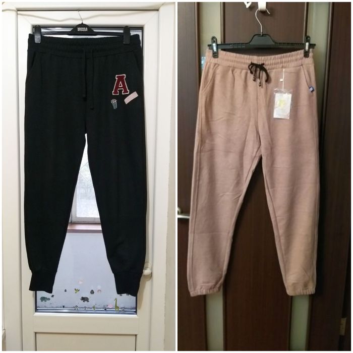 Теплі брюкі в рубчик,  вельвет Л- ХЛр,  штани  , джогери .