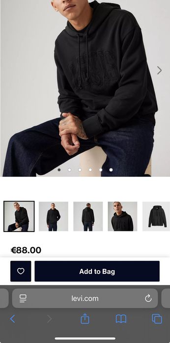 Худи Levis левис оригинал relaxed