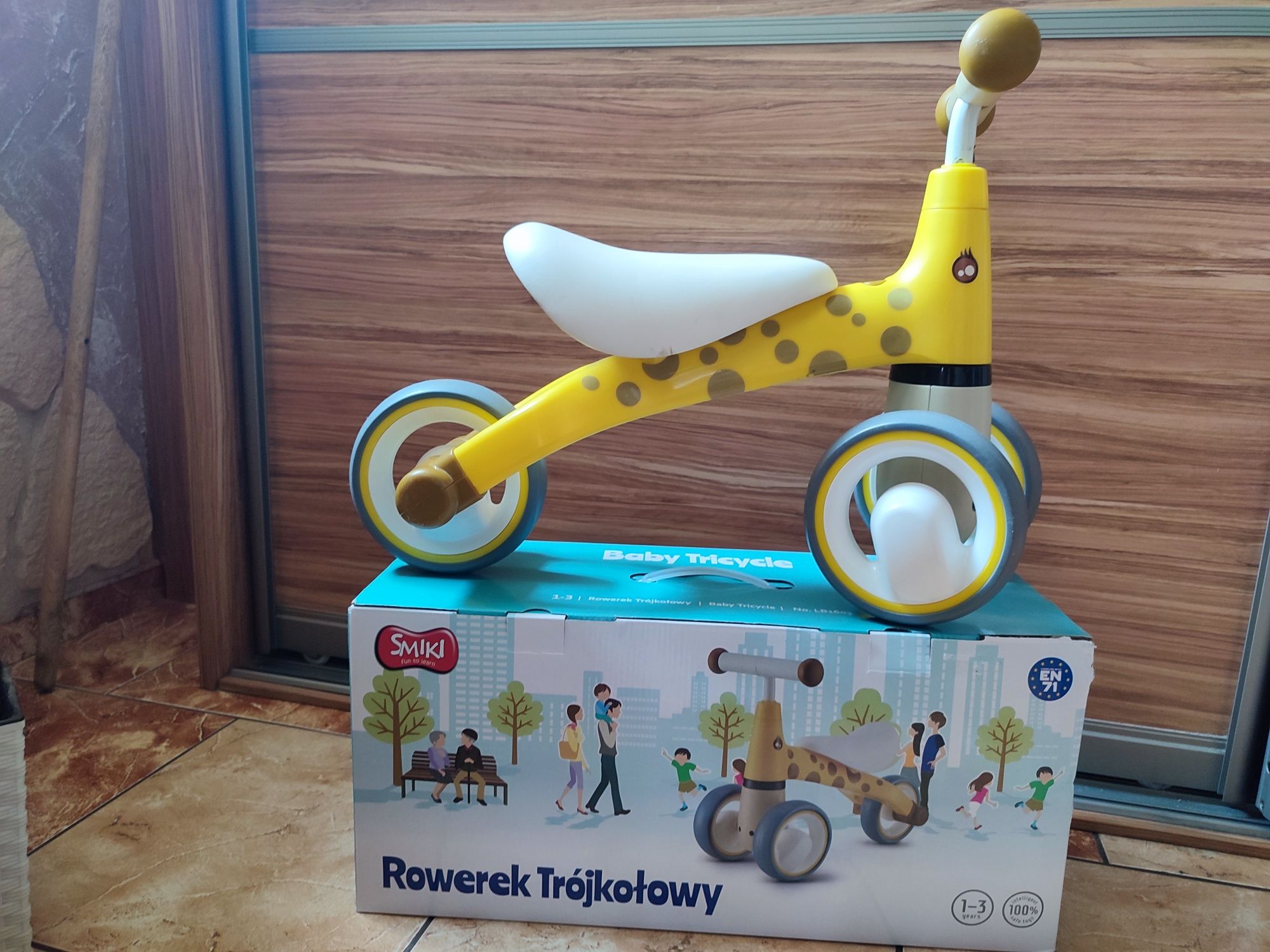 Rowerek biegowy, trójkołowy, Ecotoys