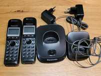 2 telefony bezprzewodowe Panasonic KX-TG2512 Twin - zestaw