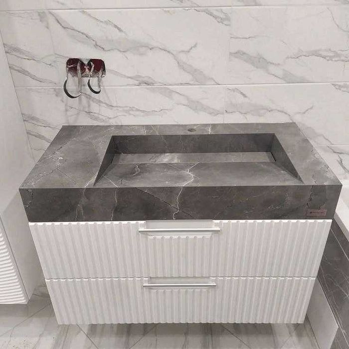 Раковины и декор из керамогранита, полки, мыльницы на заказ