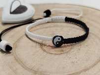 Bransoletka handmade Yin Yang harmonia [nr 2] makrama
