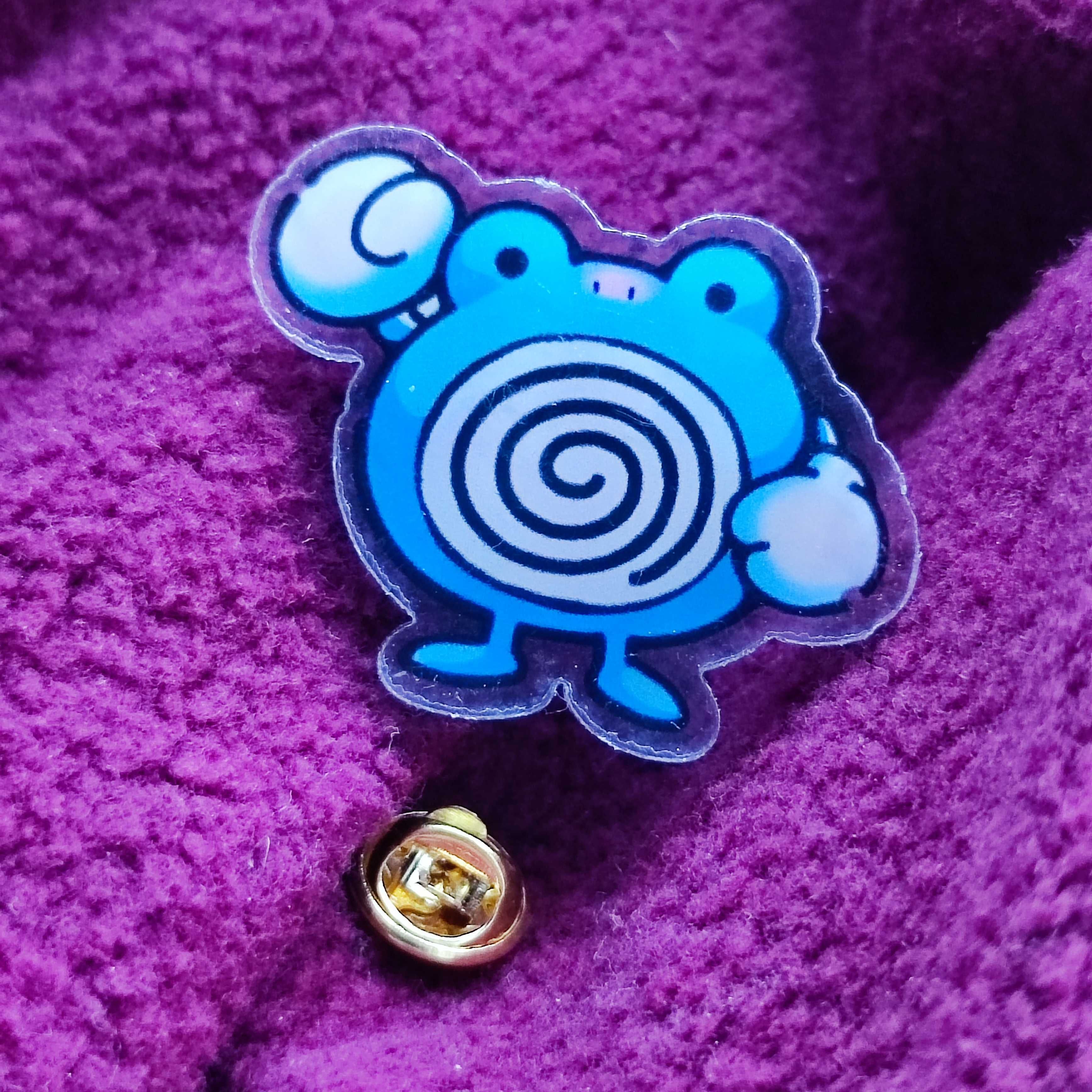 Przypinka Pokemon Poliwhirl Chibi