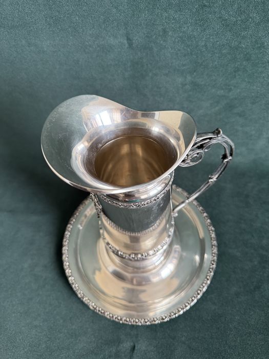 Срібний графін на таці Поднос графин 800 проба серебро