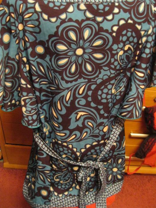 туника индия блузка голубая длинная 22 56 2XL как новая легкая блуза