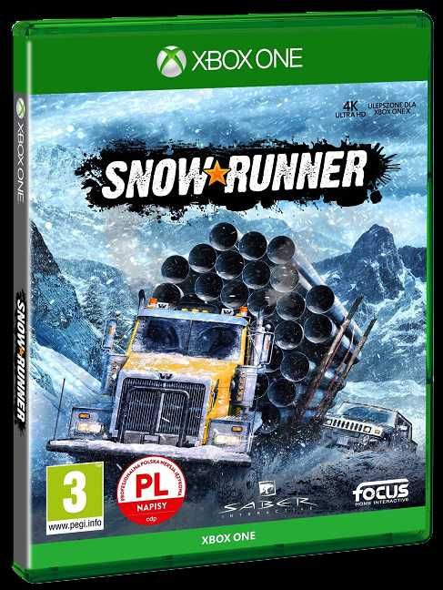 Snow Runner Xbox One + S + X + Series X = PŁYTA PL ZAFOLIOWANA UNIKAT