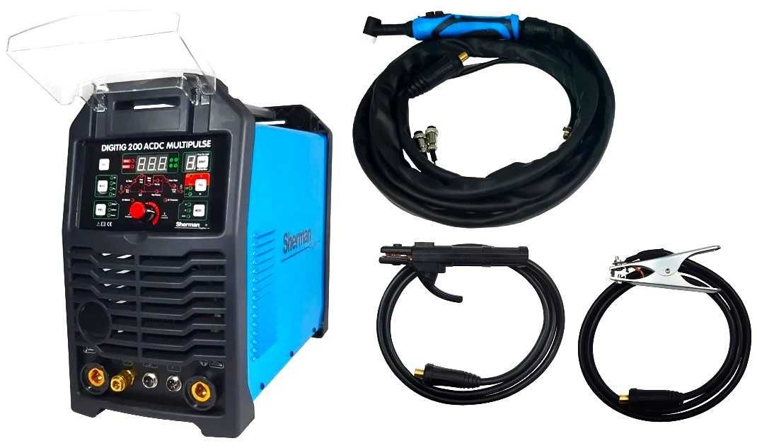 Spawarka Tig Sherman Digitig 200 ac multipulse sterowanie w rękojeści
