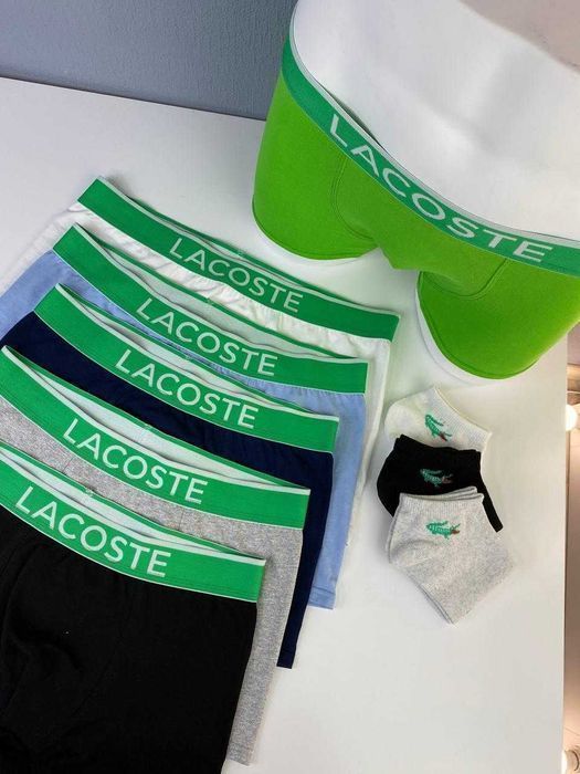 Lacoste чоловічі труси. Мужские хлопковые боксеры