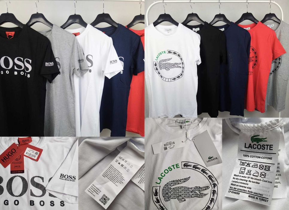 Koszulki shirt męskie koszulka męska hugo boss lacoste OUTLET