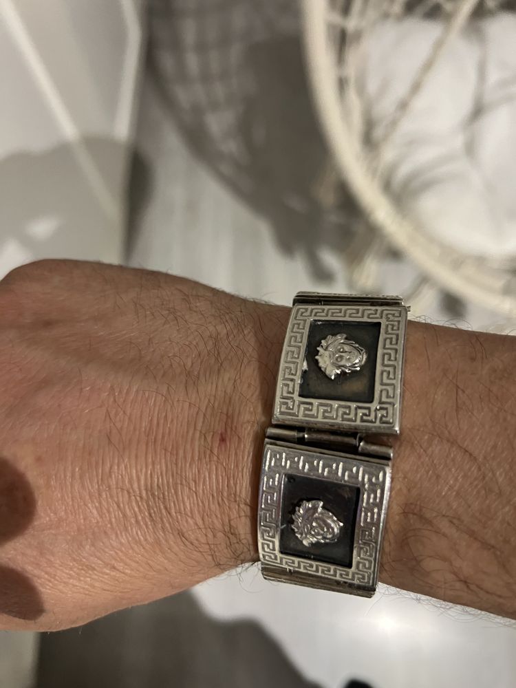 Branzoletks 925 versace zamiana na zloty lancuszek