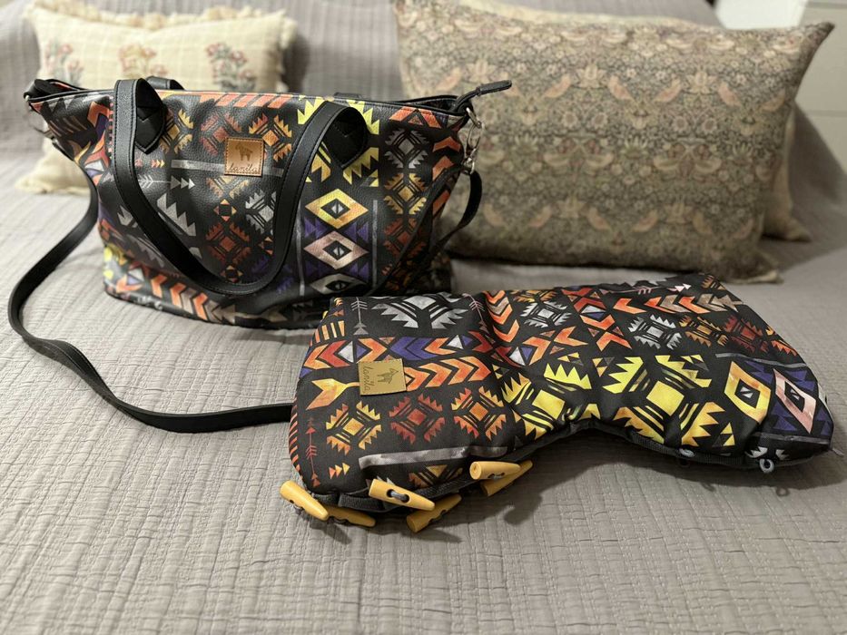 Lanila Boho zestaw do wózka / torba do wózka oraz mufka do wózka