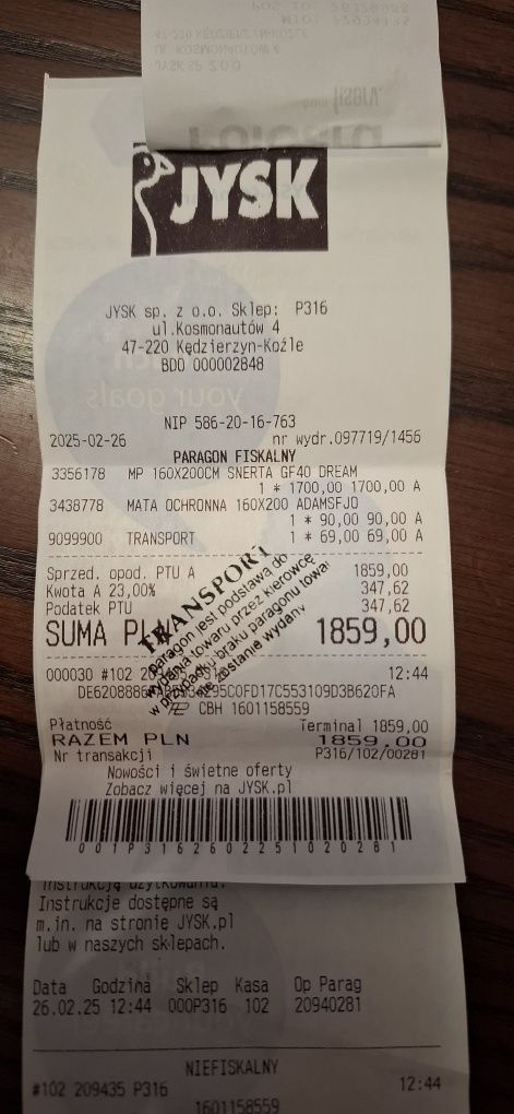 Materac 160x200 Gold F40/Piankowo-Kokosowy