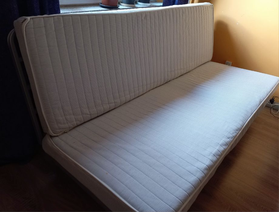 Łóżko SOFA rozkładana IKEA BEDDINGE stelaż, materac, pojemnik