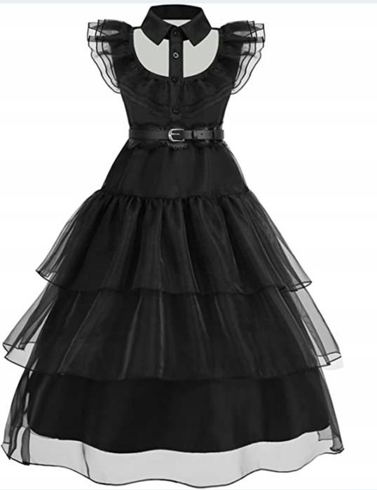 SUKIENKA STRÓJ WEDNESDAY ADDAMS, rozm. 130 cm

Rozmiar z metki: 130
Su