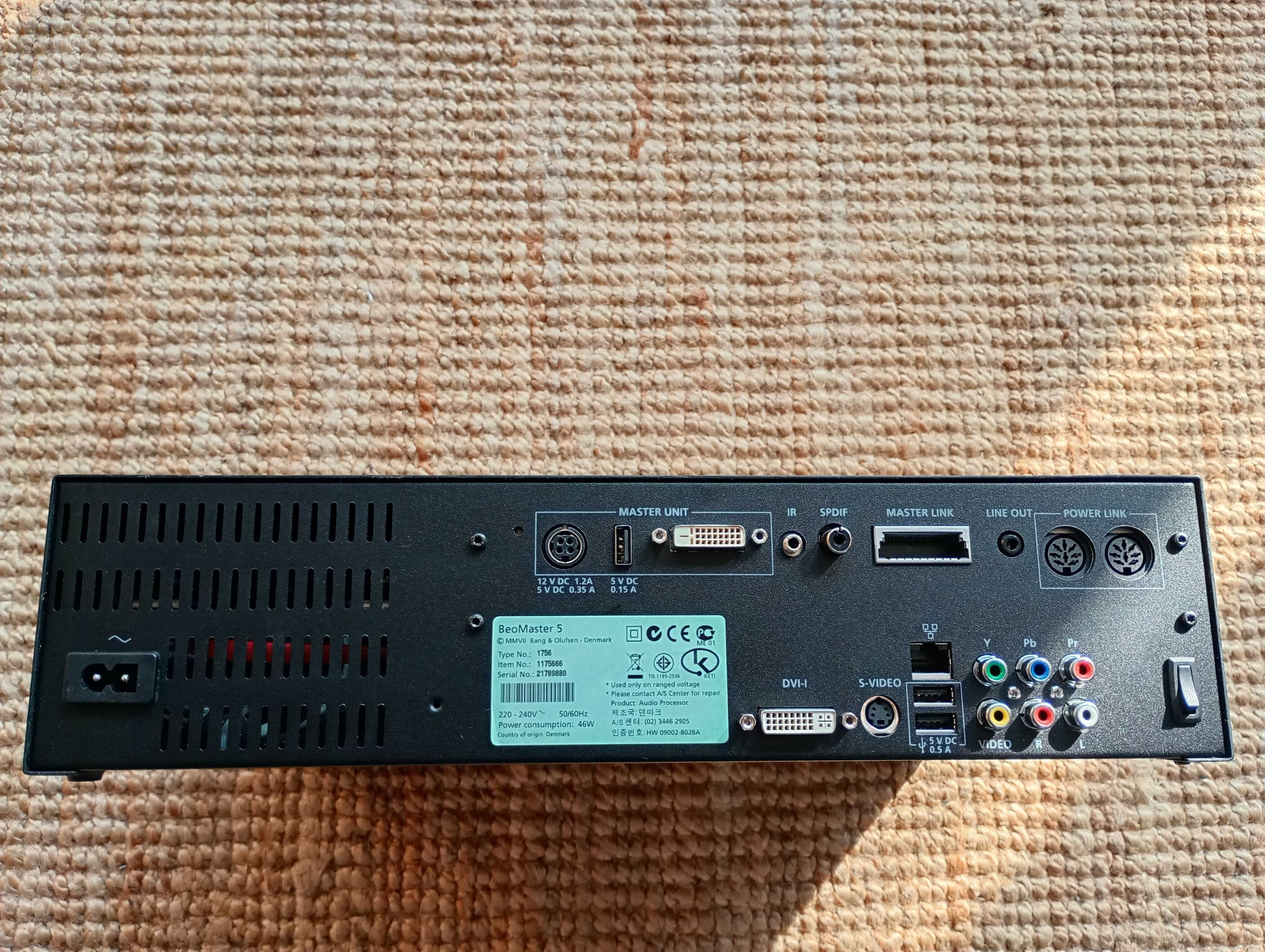 Bang & Olufsen BeoMaster 5 Amplituner Dysk 1TB