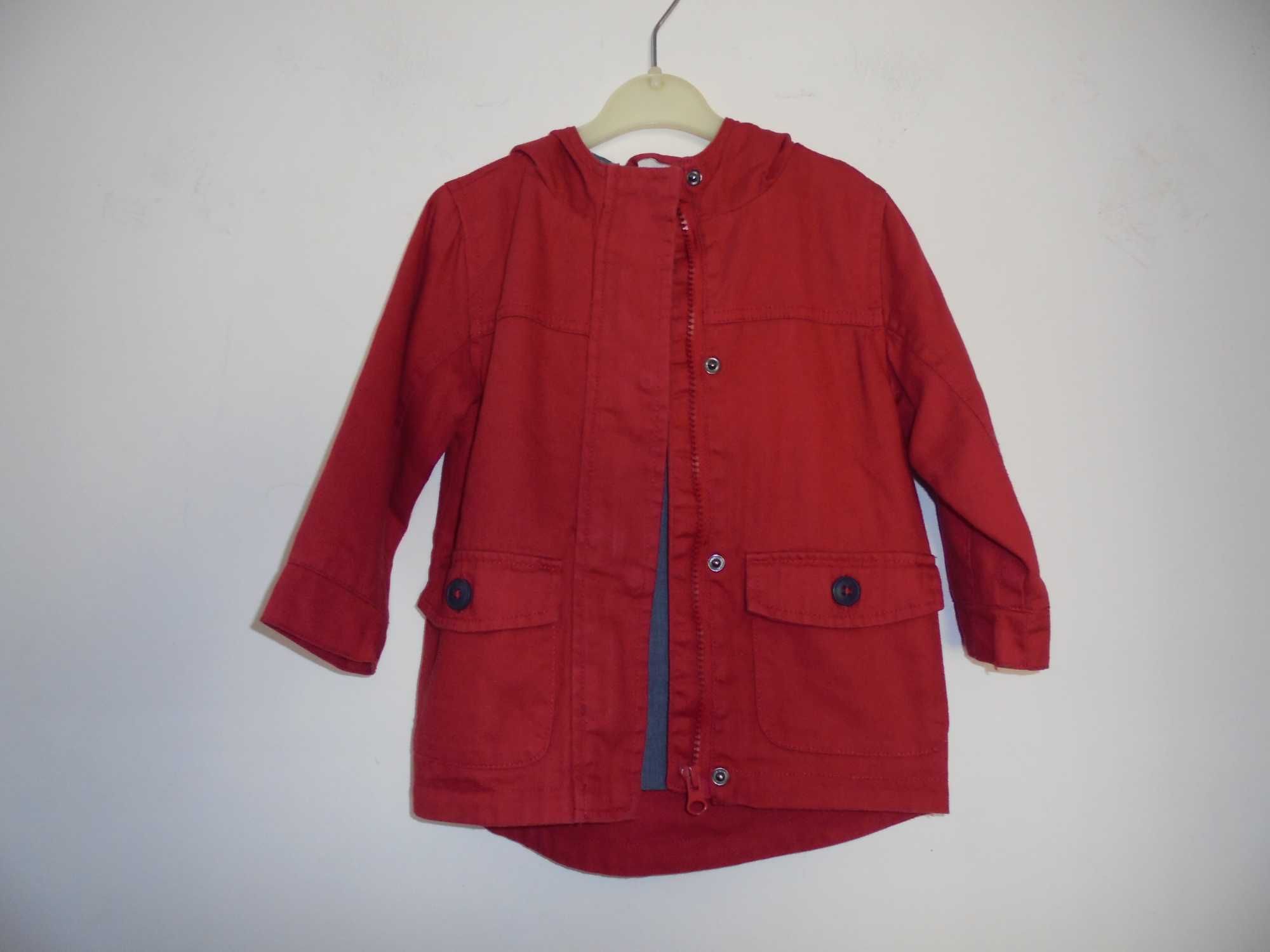 Parka de menino bebé cor vermelho