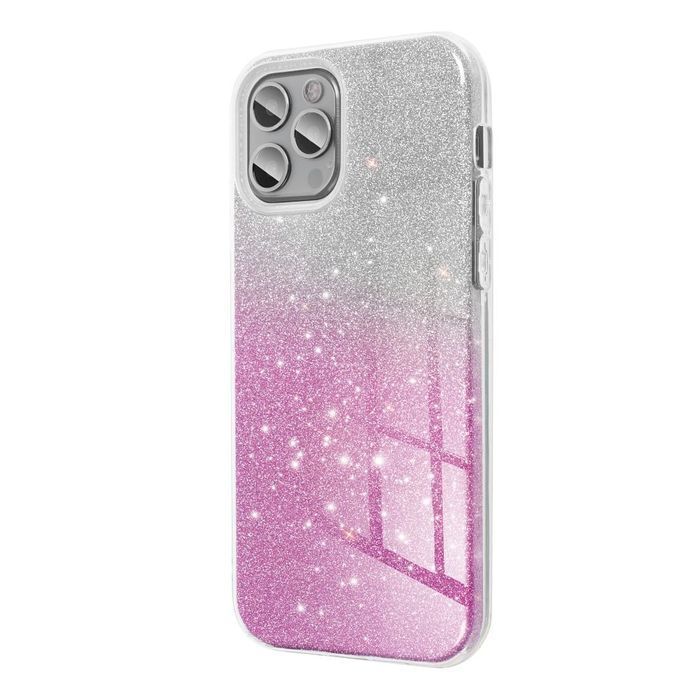 Futerał SHINING do SAMSUNG A55 5G transparentny różowy