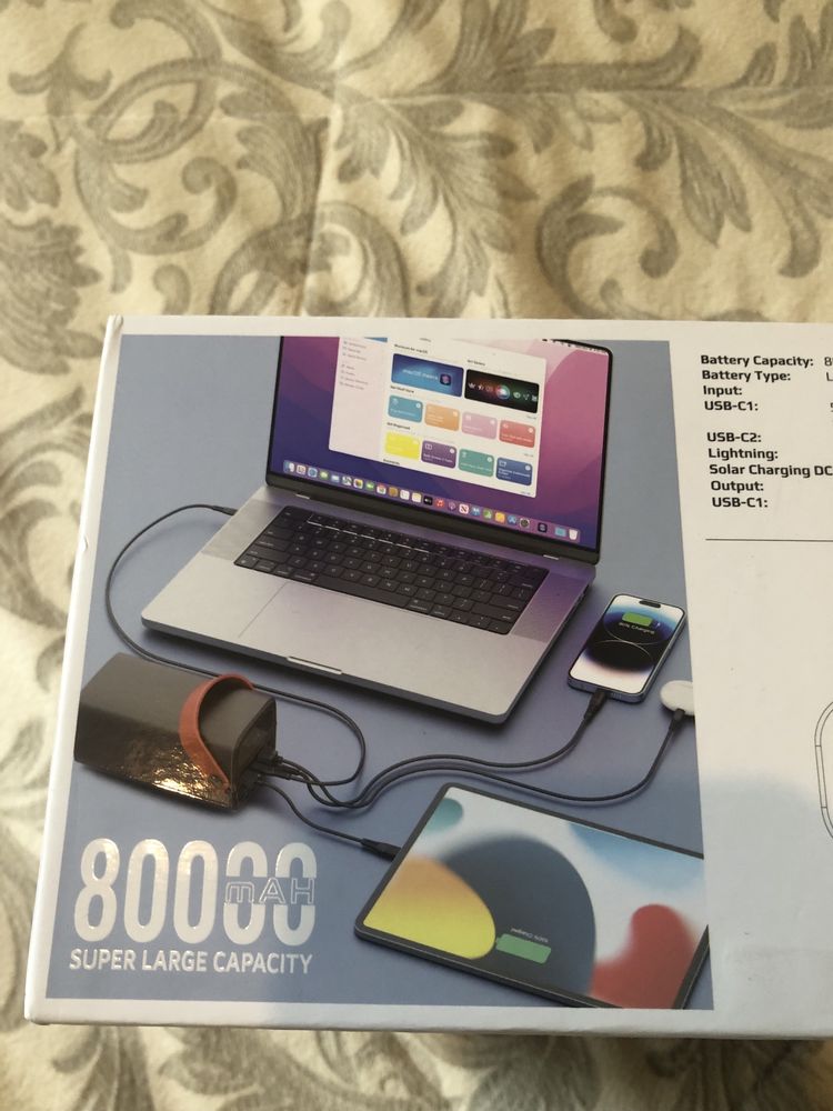 Powerbank Promate 80000 mAh 65W