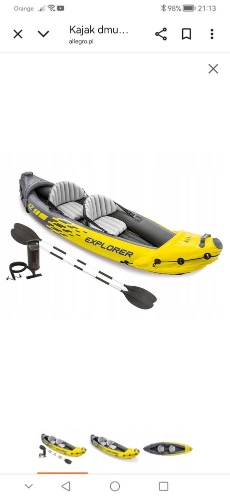 Kajak Intex Explorer K2  2 osobowy