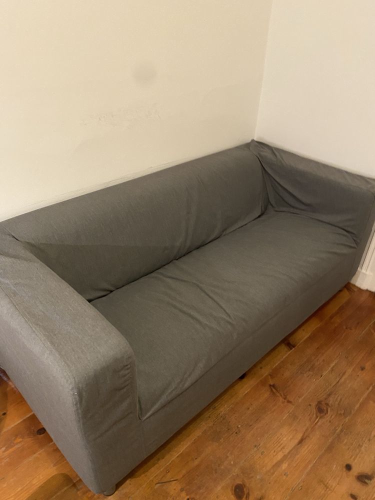 Sofa ikea 3 lugares cinzento. Mais mobilia para venda
