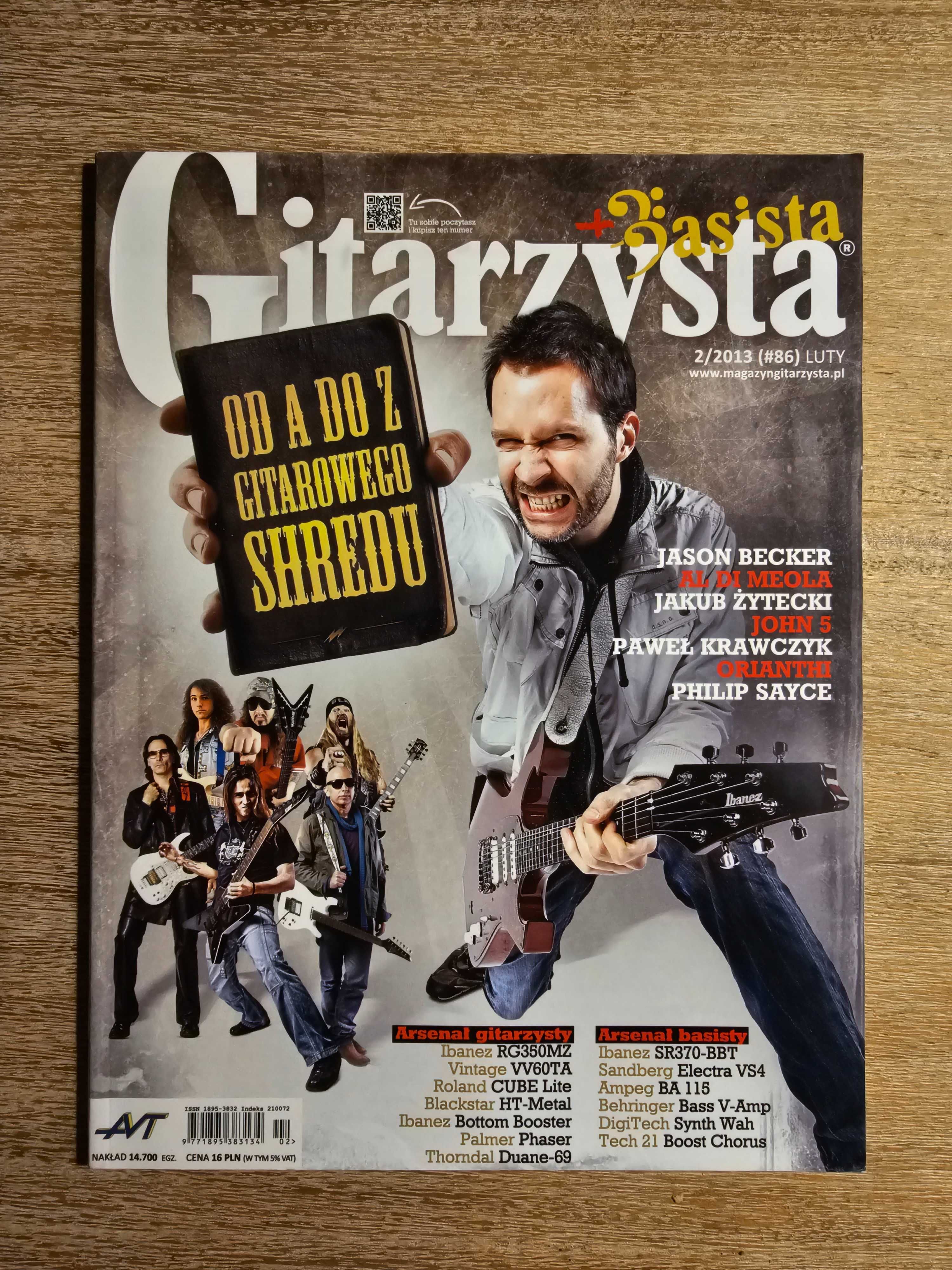 Gitarzysta #86 + Basista #29 2/2013 - John 5, Philip Sayce, Becker