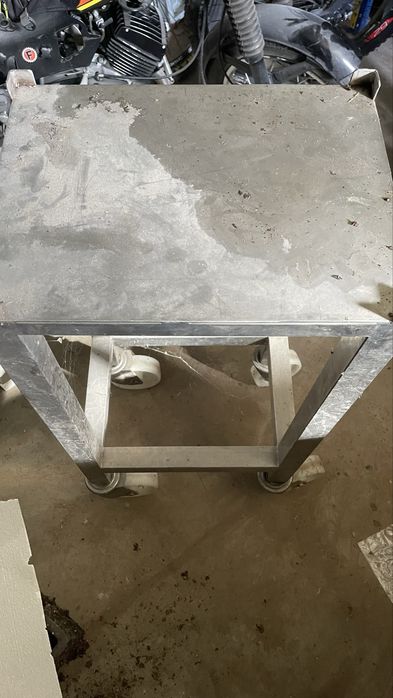 Bancada inox com rodas