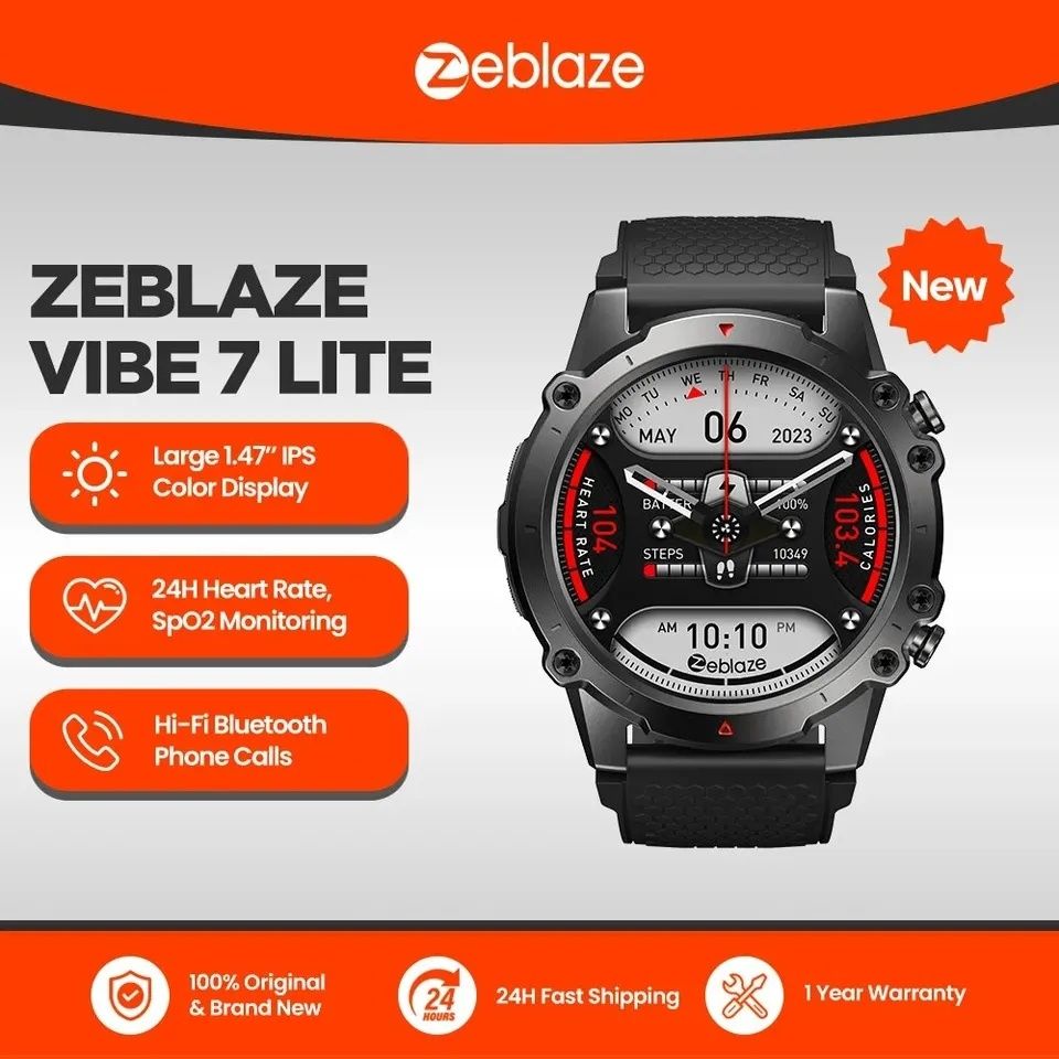 Акція!Смарт часы | Смарт годинник | Smart Watch Zeblaze VIBE 7 Lite