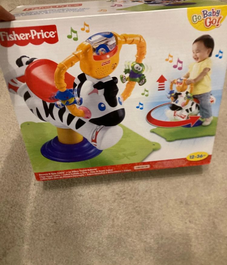 Fisher-Price Bounce & Spin Zebra
