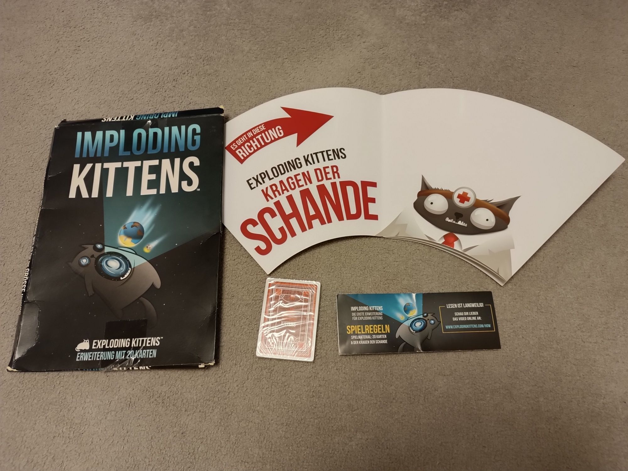 Implodujące kotki - dodatek do gry Exploding Kittens -wersja niemiecka