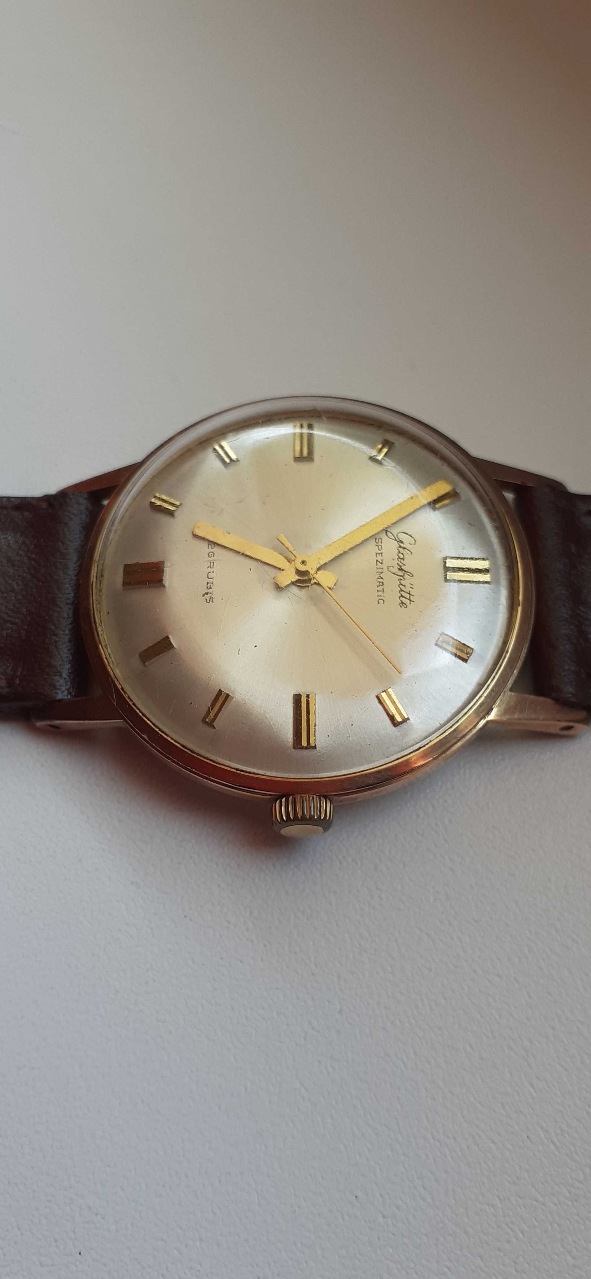 Zegarek GLASHUTTE 26 RUBIS Automatic złoty-au 20.