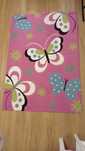 Dywan dziecięcy diamond pink 120x170 różowy motylki