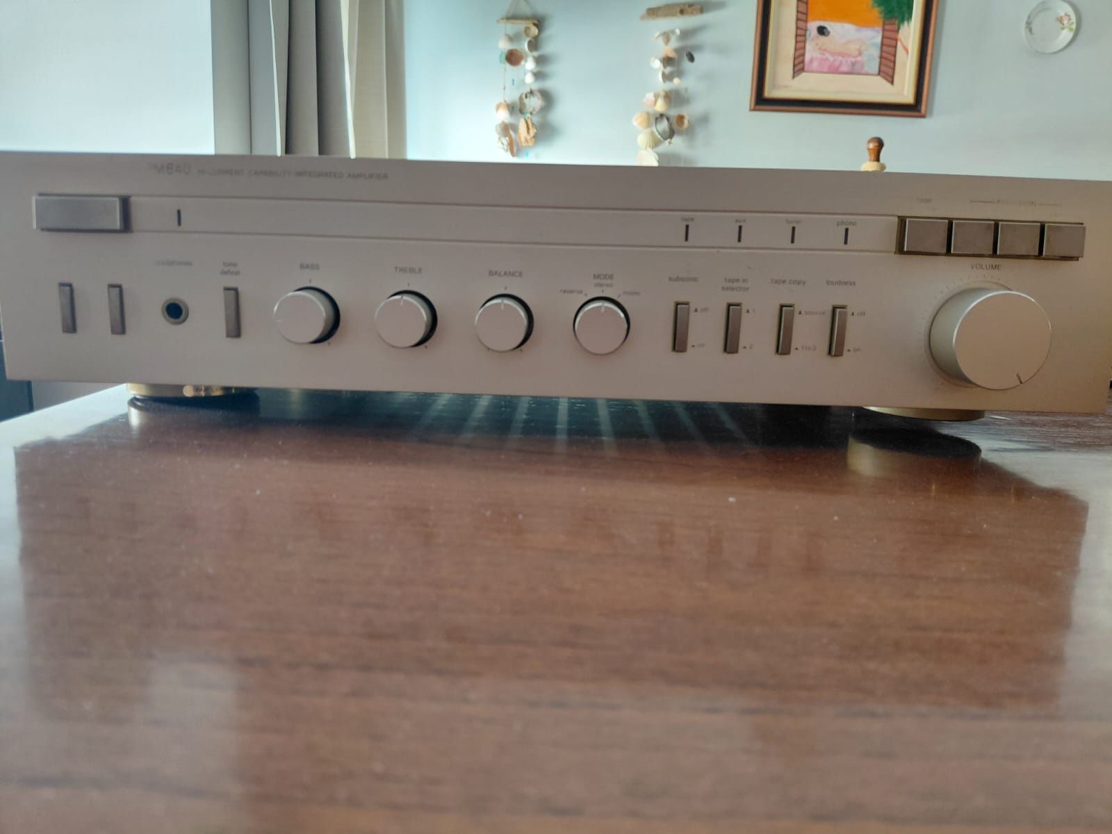 Amplificador Harmon Kandon pm 640 mais 2 colunas monitor audiobronze