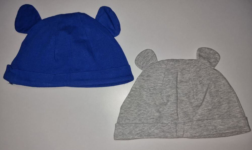 2 czapeczki z uszkami Disney Baby rozm. 86/92