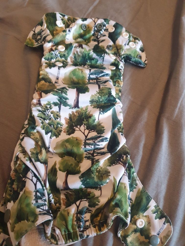 Pieluszka wielorazowa AIO little rhino green Forrest OS