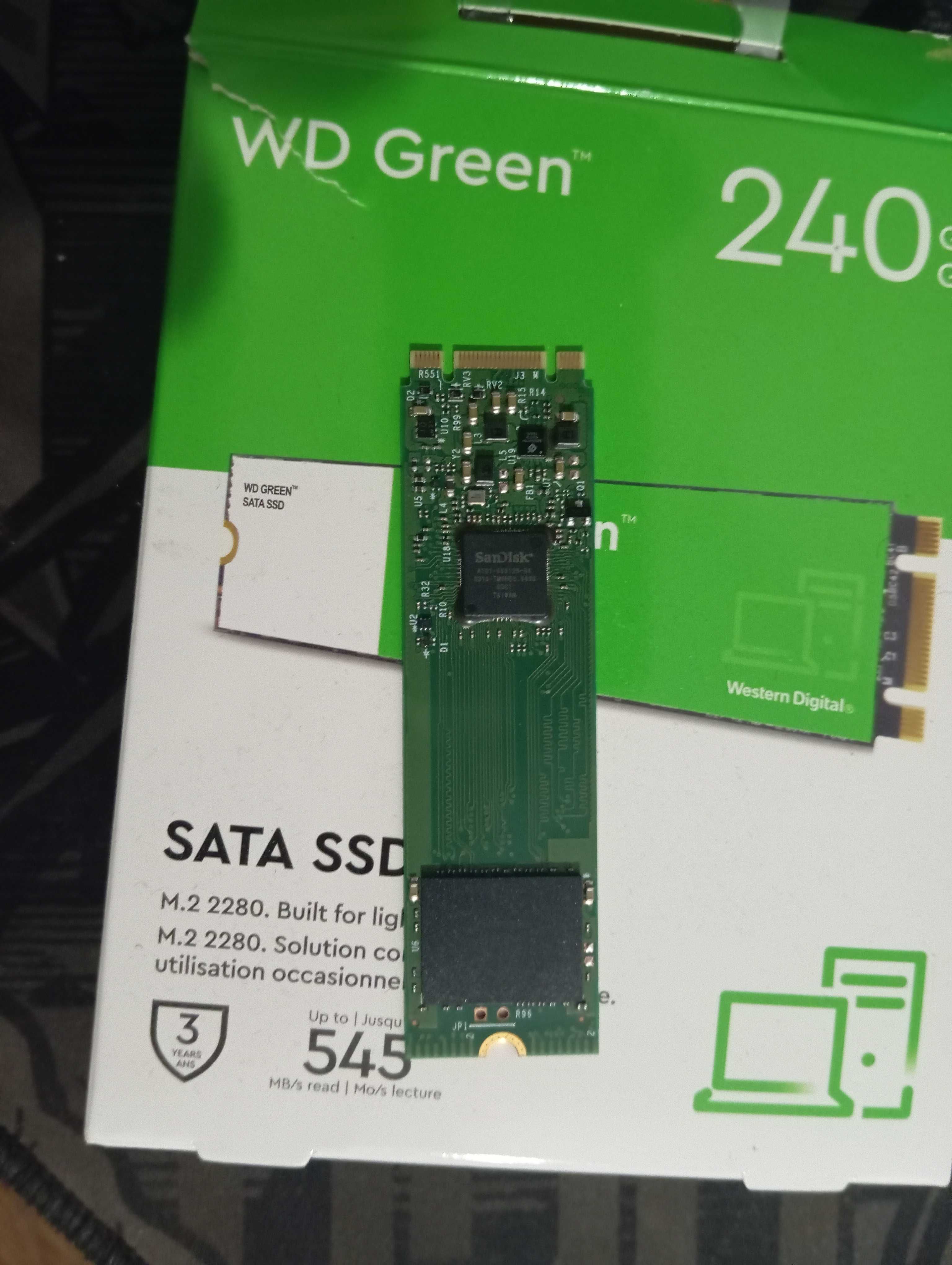 Dysk sata SSD WD green 240GB NOWE