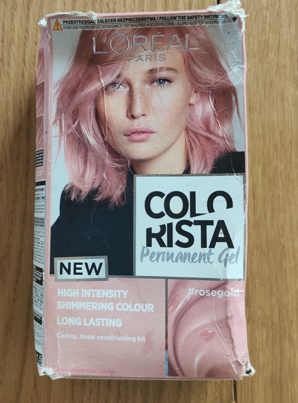 Farba żel do włosów Loreal Colorista rosegold