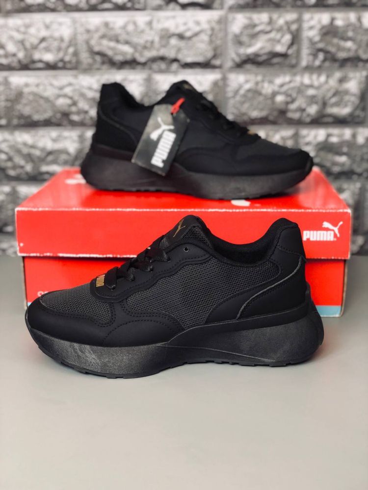 Кроссовки Пума женские, размер 38 последняя пара. Кросовки Puma Black