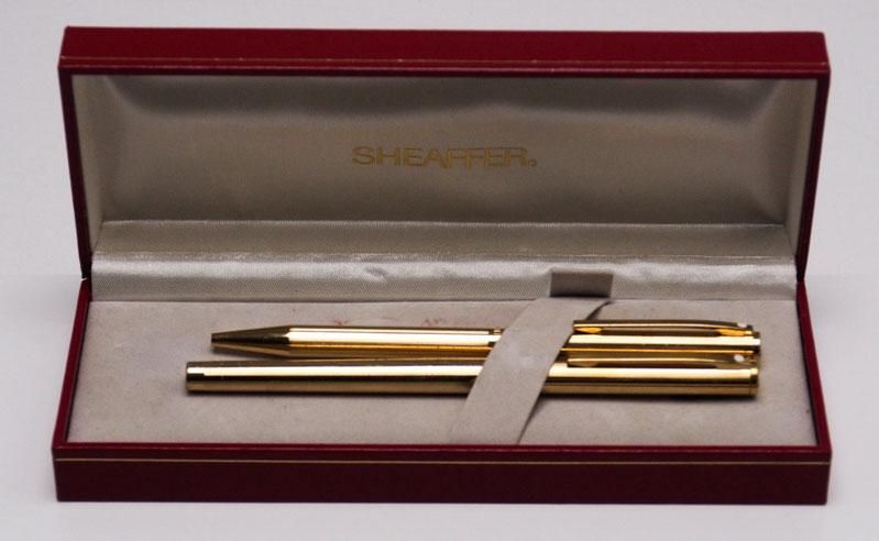 Canetas Sheaffer de tinta permanente e ballpoint 14k