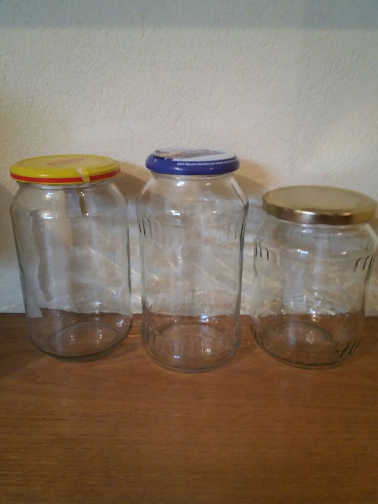 Słoiki z nakrętkami - używane - 700 ml.
