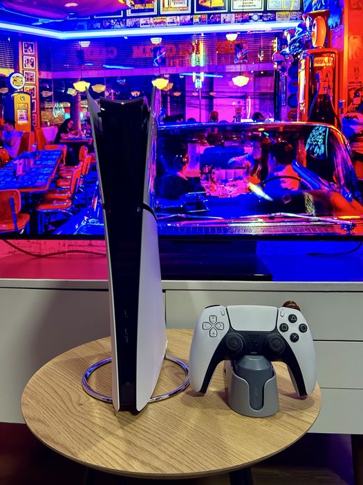 Новая PlayStation 5 Slim чек подписка PS+ игры кастом джой подставка