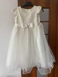 Elegancka biała sukienka dla dziewczynki
