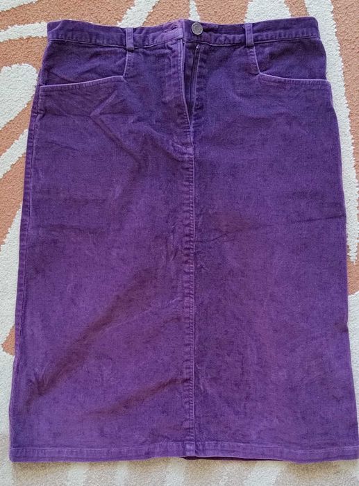 spódnica sztruksowa fioletowa reserved
