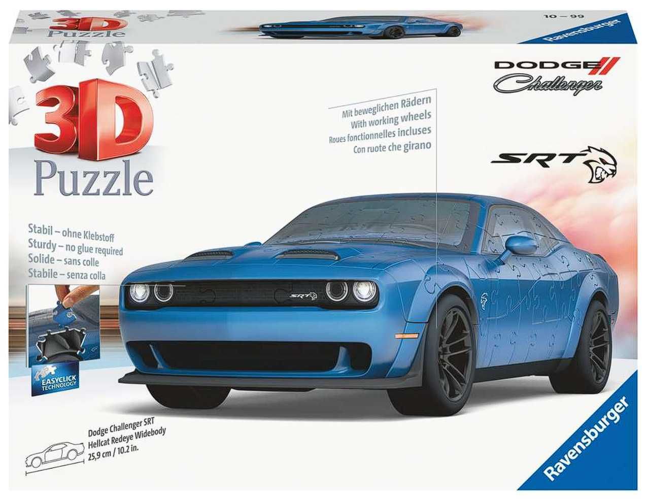 3D Dodge Challenger SRT Hellcat Widebody 108 шт